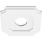 Ekena Millwork Locke Architectural Grade PVC Contemporary Ceiling Medallion, 10"OD x 3"ID x 6"C x 1"P CMP10LE-03000 - alternate 2
